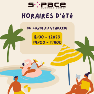 Horaires d'été S-PACE 2024