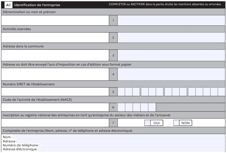 Cerfa 1447-C-SD case A1
