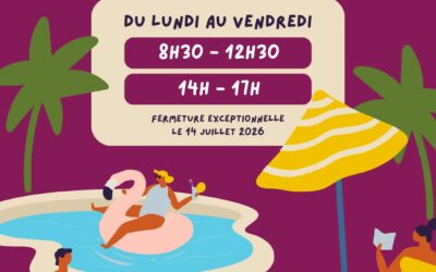 Horaires d’été 2026 : S-PACE reste à vos côtés tout l’été !