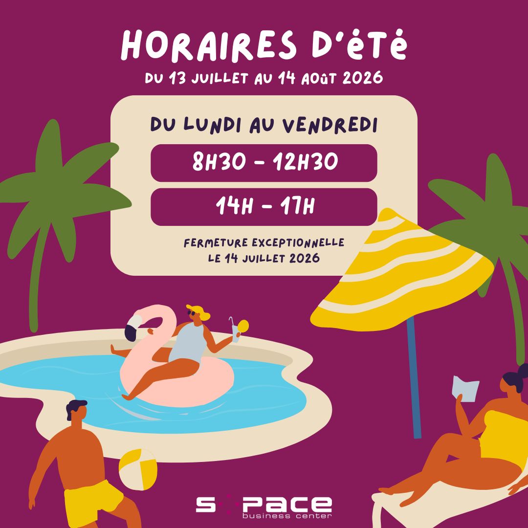S-PACE Horaires été 2026